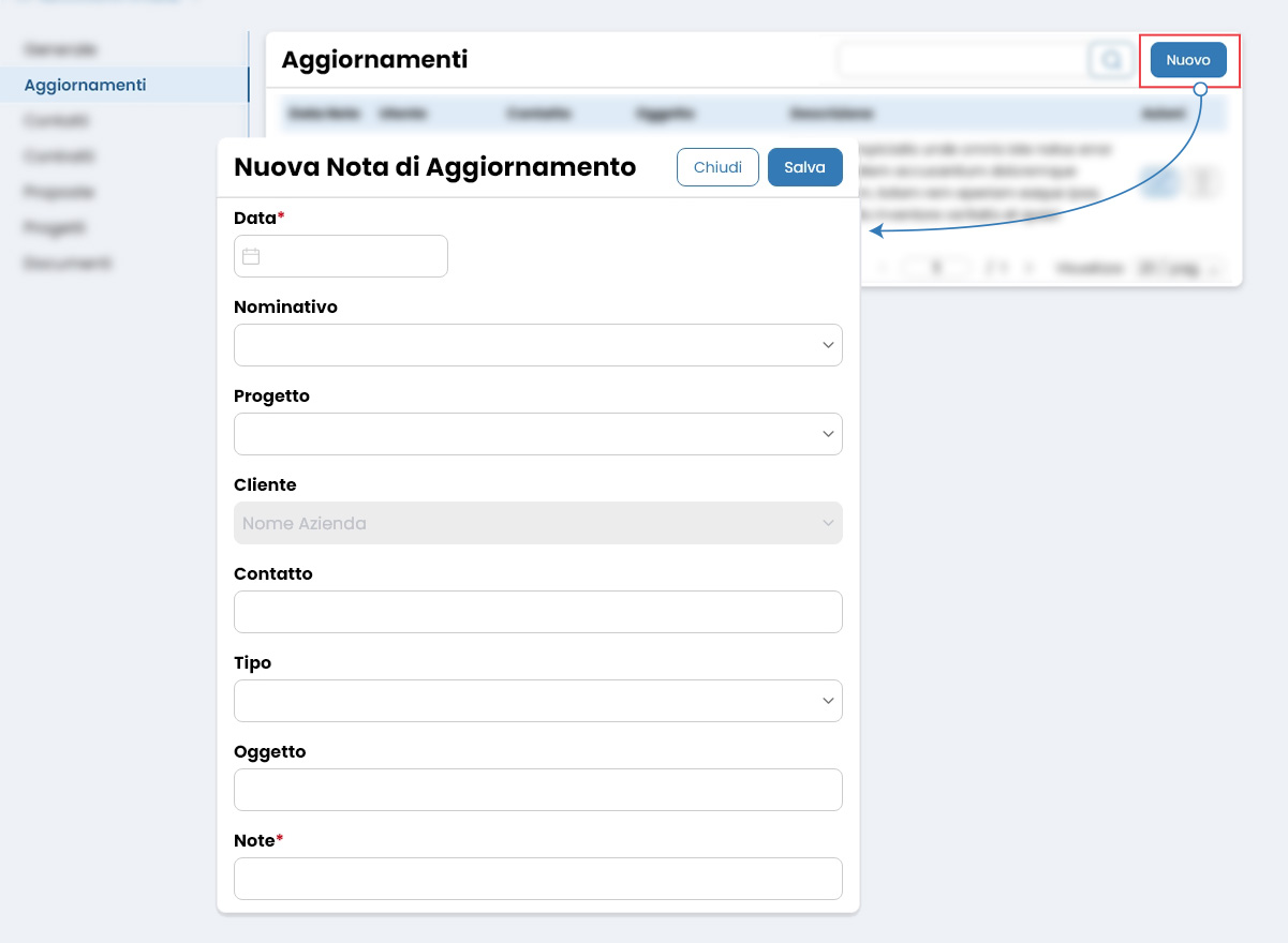 Performa Recruit Clienti nuovo aggiornamento