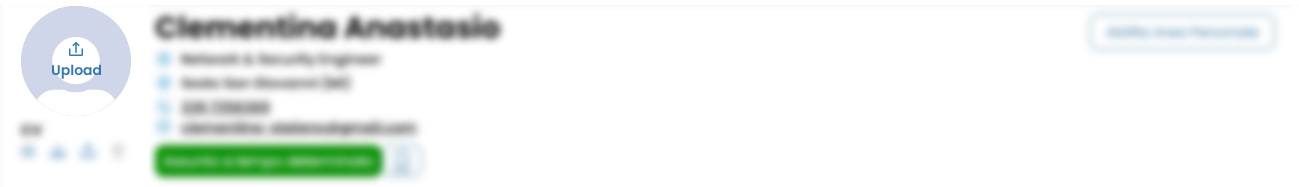 Performa Recruit Scheda Candidato carica immagine profilo