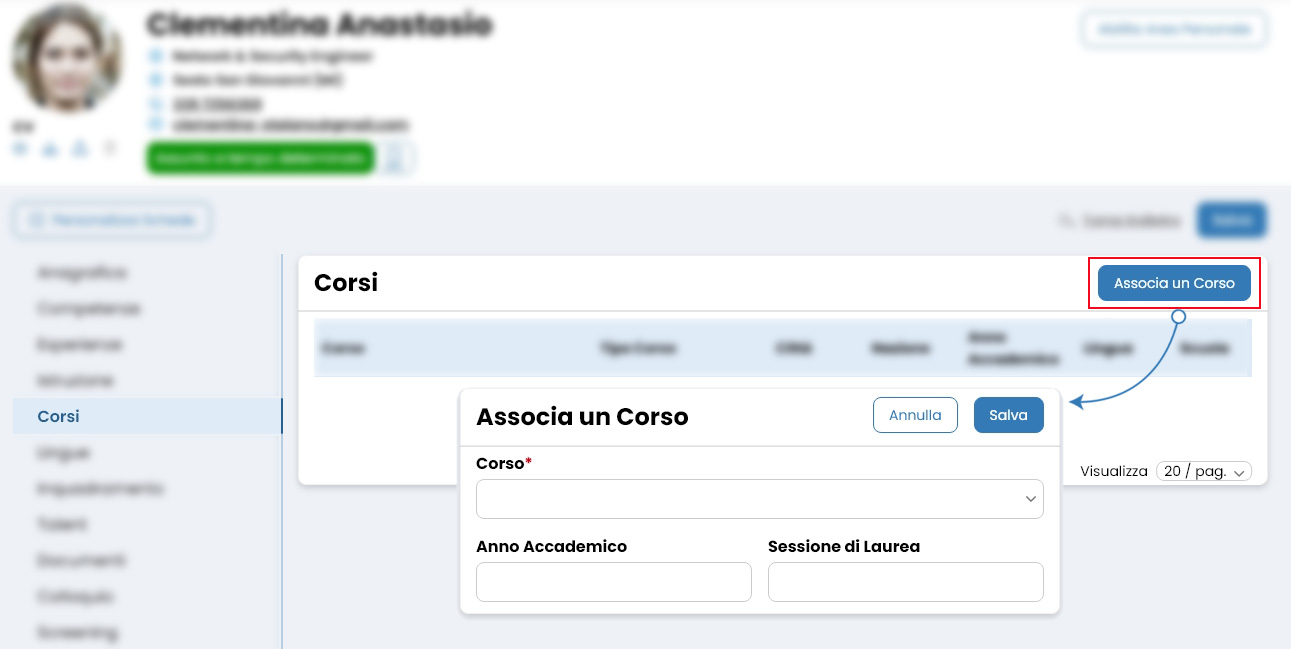 Performa Recruit Corsi