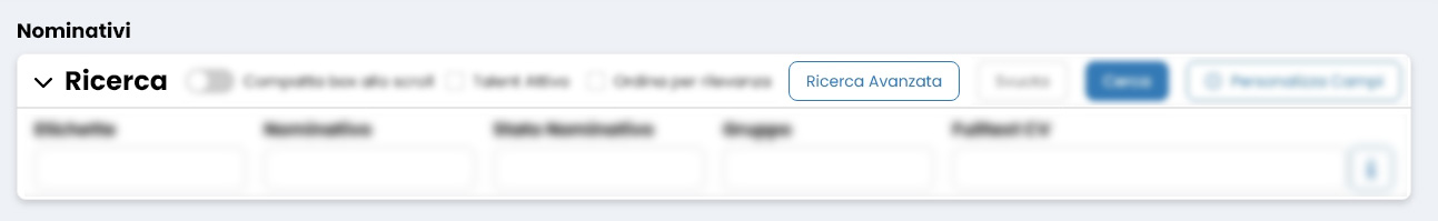 Performa Recruit Nominativi ricerca avanzata