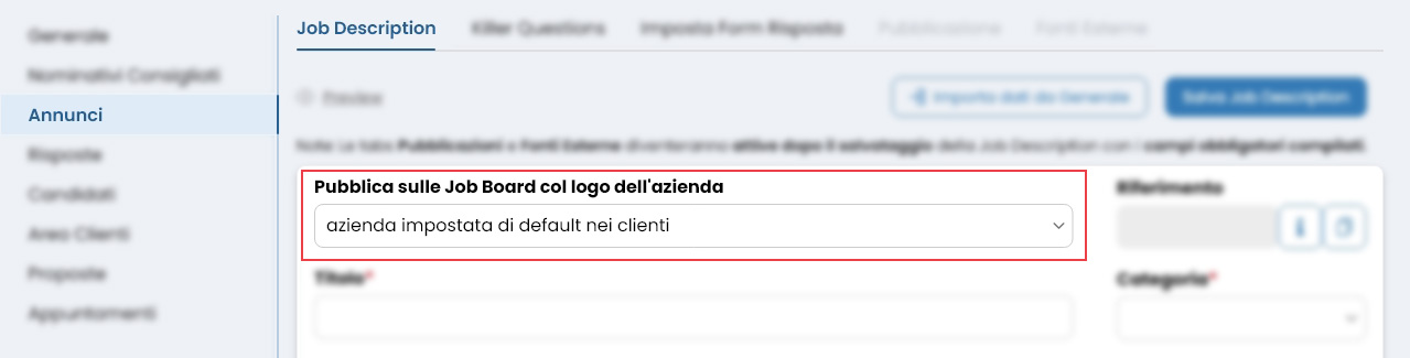 Performa Recruit modulo multi-azienda