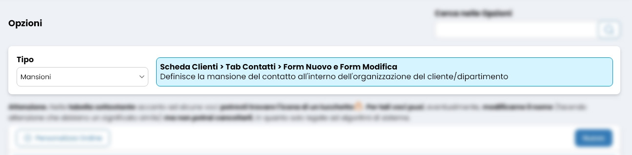 Performa Recruit Opzioni