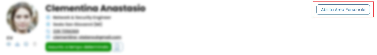 Performa Recruit Scheda Candidato abilita area personale